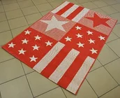 Dywany - Balta Belgia DYWAN SZNURKOWY ESSENZA 140x200cm GWIAZDY CZERWONY F451-684C6 - miniaturka - grafika 1