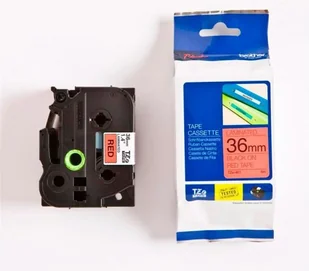 Brother Taśma laminowana do P-touch, TZ-461 36mm czerwona/czarny nadruk - Folie termotransferowe do faksów - miniaturka - grafika 2