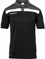 Koszulki sportowe męskie - uhlsport Uhlsport męska koszulka polo, 23, czarny/antra/biały, 5XL 100221301 - miniaturka - grafika 1