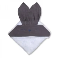 Smoczki do butelek - Hi Little One Hi Little One - Hi Little One  -  Ręcznik z Kapturem 100 x 100 Sleepy Bunny Hooded Bath Towel Iron - miniaturka - grafika 1