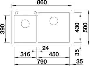 Blanco PLEON 9 KAWOWY 523066 - Zlewozmywaki - miniaturka - grafika 4