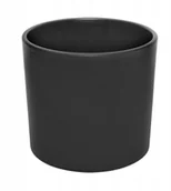 Pozostałe akcesoria do uprawy roślin - Osłonka ceramiczna 19.4 cm czarna mat Walec - miniaturka - grafika 1
