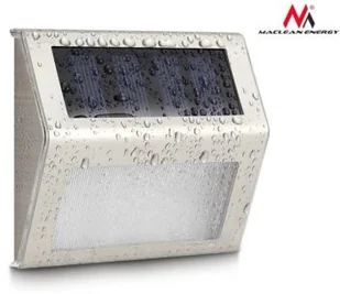 Maclean Lampa solarna 2 na ogrodzenie, schody MCE119 Energy Inox - Halogeny - miniaturka - grafika 2