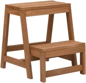 Akcesoria łazienkowe - vidaXL Lumarko Składany taboret ze stopniem, lite drewno jodłowe 315299 - miniaturka - grafika 1