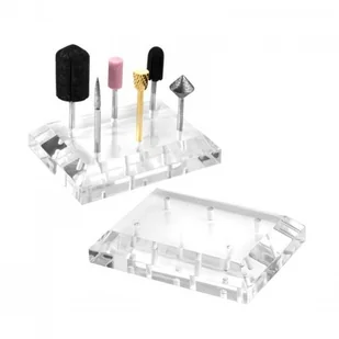 ACTIVESHOP PODSTAWKA AKRYLOWA NA FREZY AS_100973 - Pozostałe akcesoria kosmetyczne - miniaturka - grafika 2