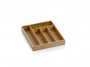 Kela Kalma skrzynka na sztućce, wkład do szuflady z 8 przegródkami, wysuwana, 35 x 43 x 6,5cm, materiał bambus 12011 - Akcesoria do sztućców - miniaturka - grafika 2