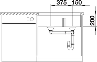 Blanco SUBLINE 430/270-U biały 523155 - Zlewozmywaki - miniaturka - grafika 5