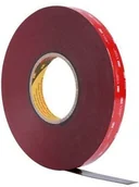 Taśmy klejące - 3M VHB 4646-F, 12 mm x 33 m, szary dwustronna taśma klejąca akrylowa, 0,6 mm - miniaturka - grafika 1