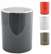 Koszyki łazienkowe - MSV Aspen łazienkowy kosz na śmieci, tworzywo sztuczne i chrom, otwierany na pedał nożny, 6l, wymiary ( x gł.) ok. 18,5 x 26cm, dostępny w 5 kolorach 145200 - miniaturka - grafika 1