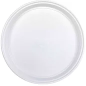 Dekoracje i nakrycia stołu na imprezę - Arpex Talerzyki plastikowe "Basic", białe, 23 cm, 6 szt DJ7960 - miniaturka - grafika 1