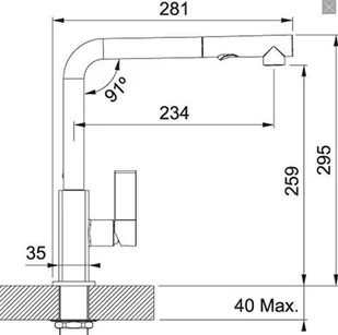 Franke Maris pull-out spray Chrom 115.0392.357 - Baterie kuchenne - miniaturka - grafika 3