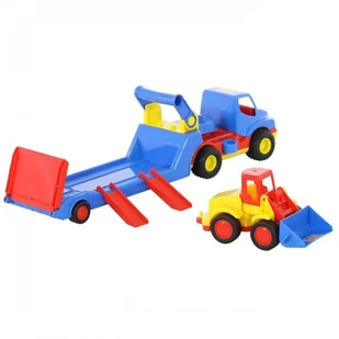 POLESIE Poland ConsTruck ciężarówka + "Basics", ładowarka (w siatce) - Samochody i pojazdy dla dzieci - miniaturka - grafika 4