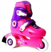 Rolki - Rolki dla dzieci 3x regulowane Kid Rosa N 26-27-28 - miniaturka - grafika 1