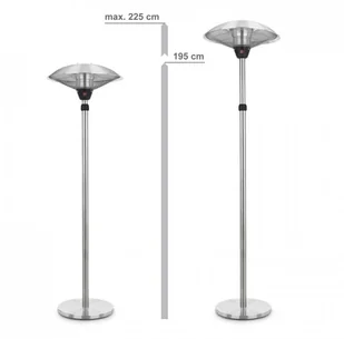 Blumfeldt Blumfeldt Heat Guard przenosny grzejnik tarasowy na podczerwień promiennik HHG8-Heat-Guard - Ogrzewacze tarasowe - miniaturka - grafika 3