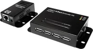 Huby USB - LogiLink HUB USB USB 2.0 Cat.5 Extender up to 50m w.4-port Hub POE UA0252 - miniaturka - grafika 1
