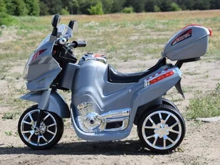 Super-Toys s Nowy motor,motorek B/ ST-C051 GB-C051-SREBRNY - Pojazdy elektryczne dla dzieci - miniaturka - grafika 8