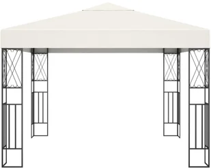 vidaXL Altana, 3 x 3 m, kremowa, tkanina 48005 - Altany ogrodowe - miniaturka - grafika 2