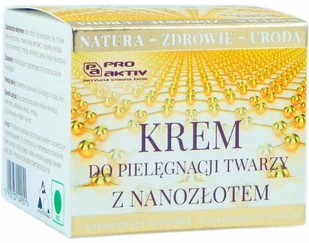 Pro Aktiv Krem do pielęgnacji twarzy z nanozłotem 50ml Pro Aktiv - Kremy do twarzy - miniaturka - grafika 2
