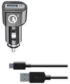 Ładowarki samochodowe - Cellular Line CELLULAR CBRHUKITQCTYCK - miniaturka - grafika 1