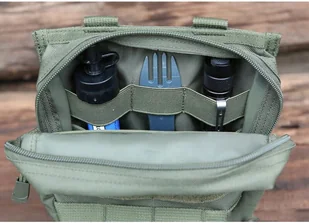 Brandit Ładownica na Akcesoria Cross Olive 8045.1 - Odzież taktyczna i umundurowanie - miniaturka - grafika 4