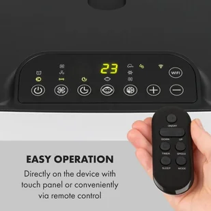 Klarstein Kraftwerk Smart 10K, klimatyzator 3 w 1, 10 000 BTU, sterowanie przy użyciu aplikacji, biały ACO15-Kraftwerk10k W - Klimatyzatory - miniaturka - grafika 5