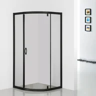 Kabiny prysznicowe - Sea Horse Sea Horse Stylio 80x60 czarny mat BK501XTK+ - miniaturka - grafika 1