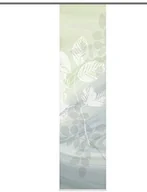 Zasłony - Home Fashion Home fashion 87667  768 schiebewand druk cyfrowy "toupillon" tkanina dekoracyjna z profilami panelowymi i szyna zaciskowa, 245 x 60 cm, zielony 87667-768 - miniaturka - grafika 1