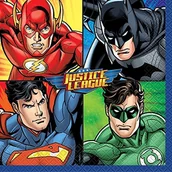 Kinder party - Justice League Luncheon Napkins [16 per Pack] 49962 - miniaturka - grafika 1