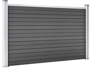 vidaxl Lumarko Panel ogrodzeniowy, WPC, 180x105 cm, czarny! 148975 - Ogrodzenia - miniaturka - grafika 3