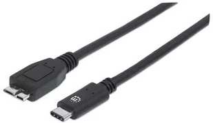 Manhattan Kabel USB USB Kabel 3.1 micro C - B St/St 1.00m schwarz - 35 (353397) - Kable USB - miniaturka - grafika 2