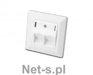 Digitus Faceplate f Keyst Jacks 2xRJ45 DN-93801-1 - Wtyczki i adaptery - miniaturka - grafika 2