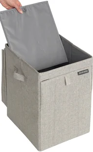 Brabantia Kosz na bieliznę 120428 LaundryToGo 35 l Szary - Kosze na bieliznę - miniaturka - grafika 3