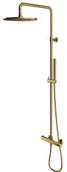 Zestawy prysznicowe - Omnires Y1244SU GL Y Termostatyczny system prysznicowy natynkowy ZŁOTY - miniaturka - grafika 1