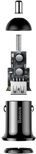 Baseus Grain Pro ładowarka samochodowa 2x USB 4,8 A czarny (CCALLP-01) - Ładowarki samochodowe - miniaturka - grafika 25