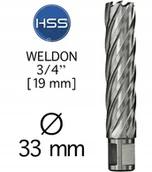 Wiertła - HSS Fi 33 x 55 mm Frez Trepanacyjny Wiertło rurowe - miniaturka - grafika 1