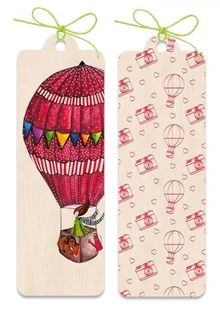 Zakładka drewniana Balon - Zakładki do książek - miniaturka - grafika 2