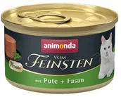 Mokra karma dla kotów - Animonda vom Feinsten Cat Adult Mus Indyk + Bażant puszka 85g - miniaturka - grafika 1
