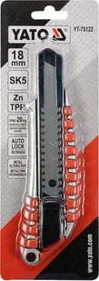Yato NOŻYK Z OSTRZEM ŁAMANYM 18MM YT-75122 YT-75122 - Nożyce i noże - miniaturka - grafika 3