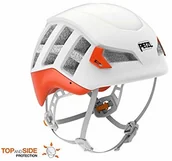 Sprzęt wspinaczkowy - Petzl Kask Meteor 2019 rozmiar M/L biały/czerwony (A071AA03-Red) - miniaturka - grafika 1