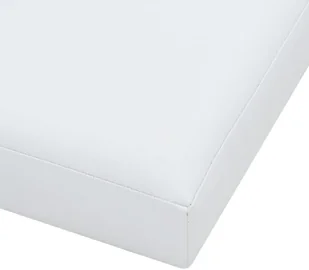 vidaXL Składany stołek ze schowkiem, ekoskóra, 38x38x38 cm, biały vidaXL - Pufy i podnóżki - miniaturka - grafika 7