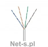 Techly Kabel instalacyjny skrętka U/UTP Cat5e 4x2 linka 100% miedź 305m szary - Kable miedziane - miniaturka - grafika 3