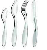 Sztućce dla dzieci - Bodum New-York zestaw 4 piknik sztućce, tworzywo sztuczne, przezroczyste, 1.6 x 7 x 23.6 cm, 4-jednostek K6400-10B - miniaturka - grafika 1