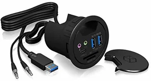 Icy Box IB-huby i koncentratory, czarny IB-Hub1404A - Części i akcesoria do laptopów - miniaturka - grafika 2