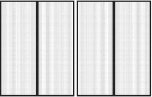 VidaXL Lumarko Moskitiera na drzwi z magnesami, 2 szt., czarna, 230x160 cm! 314690 VidaXL - Moskitiery - miniaturka - grafika 2