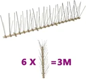 Zwalczanie i odstraszanie szkodników - VidaXL Lumarko Kolce przeciw ptakom, 5 rzędów, plastikowe, 6 szt., 3 m! 149128 VidaXL - miniaturka - grafika 1