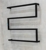 Wieszaki łazienkowe - LaVita LaVita Trynidad wieszak na ręcznik czarny 5908211470368 - miniaturka - grafika 1