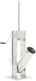 vidaXL Ręczna nadziewarka do kiełbasy, srebrna, 7 L, stal nierdzewna - Artykuły masarskie - miniaturka - grafika 3