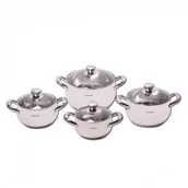 Zestawy garnków i patelni - Kamille Zestaw komplet garnków ze stali nierdzewnej 8el. 4904 - miniaturka - grafika 1