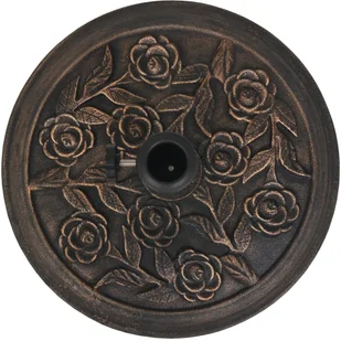 vidaXL Podstawa pod parasol, okrągła, żywicowa, brąz, 9 kg - Pozostałe meble ogrodowe - miniaturka - grafika 7