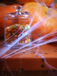 PartyDeco Dekoracja "Pajęczyna Nylon", biała, 60 g PH60-008 - Halloween - miniaturka - grafika 6